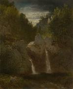 John Frederick Kensett Rock Pool, Bash-Bish Falls oil painting
